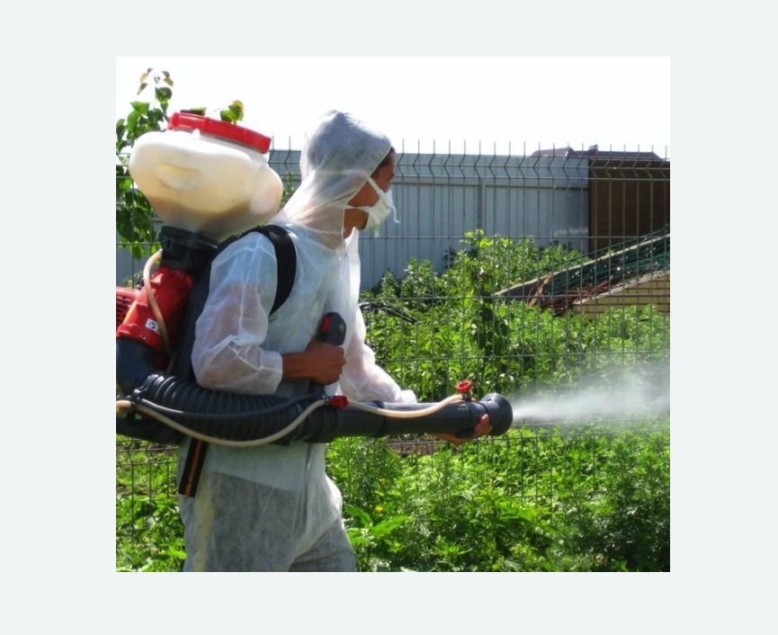 Акарицидная обработка территории в Новомосковске